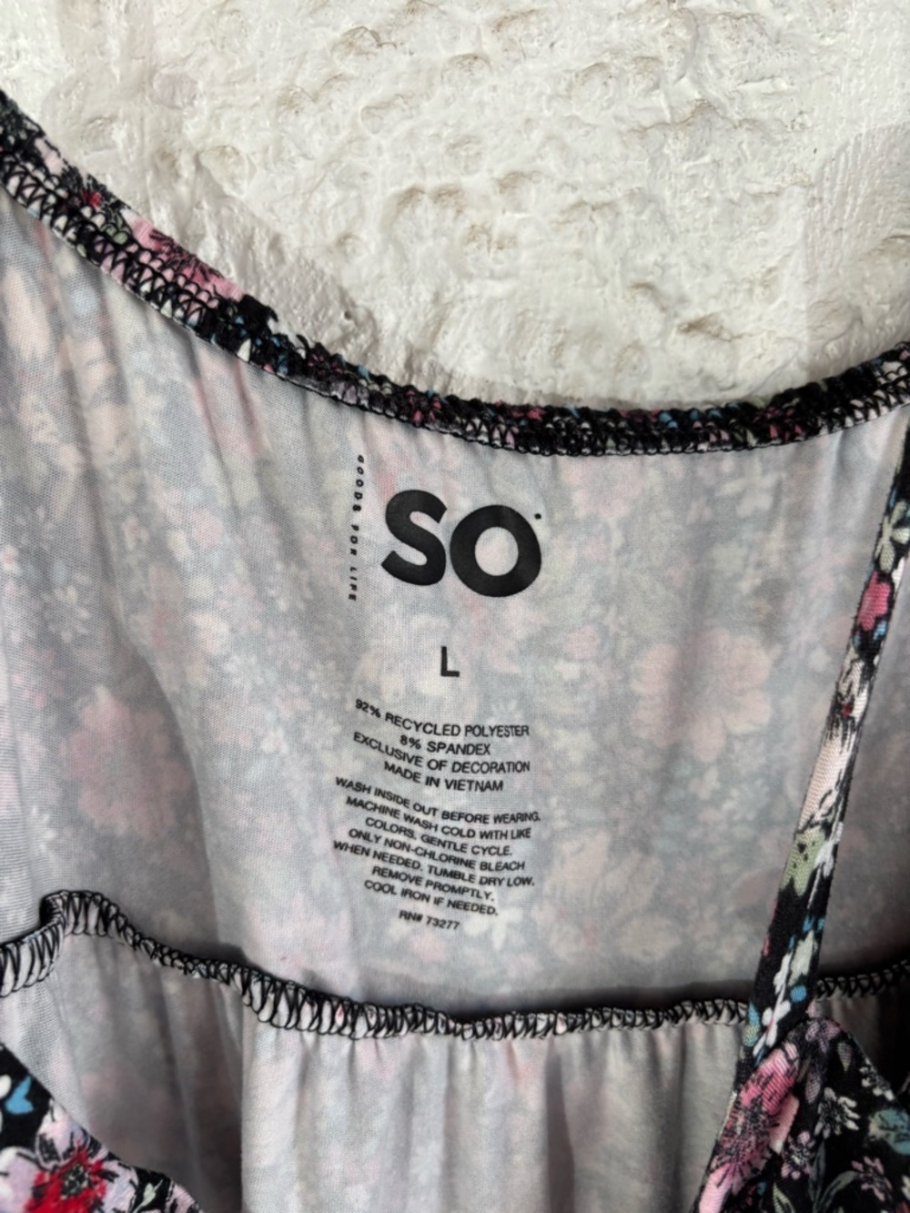 SO Black Floral Spaghetti-Strap Maxi Dress with Pink Accents - Picture 5 of 12
